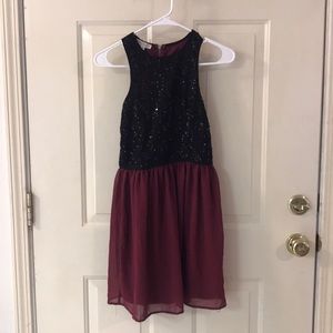 S Sequin Burgundy Socialite Dress from Nordstrom